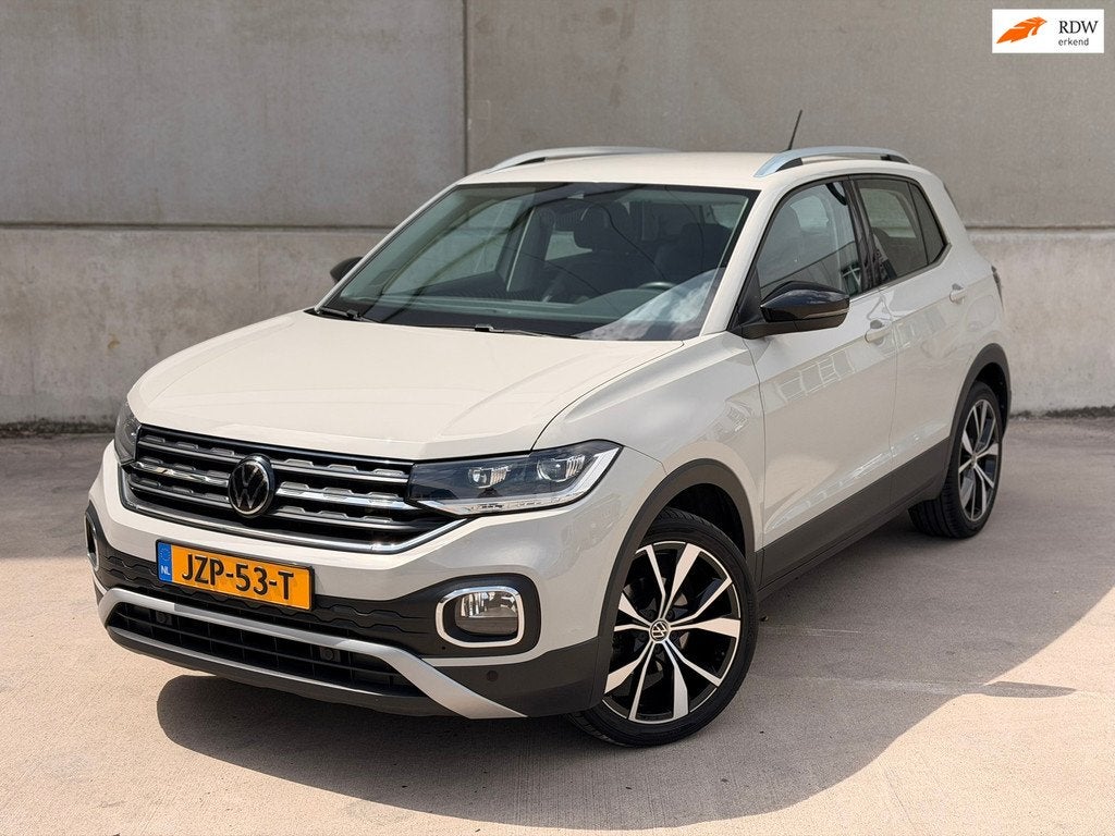 Volkswagen T-Cross 1.0 TSI Style LED 18'' Stoelverw CarPlay, Voorwielaandrijving, T-Cross, Gebruikt, Leder en Stof