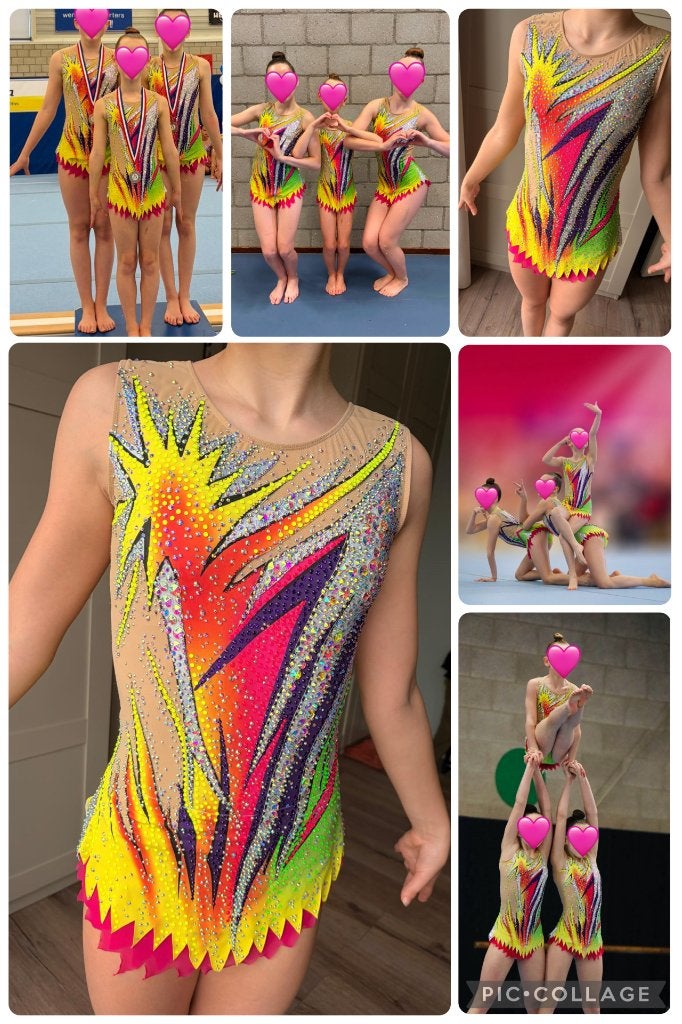 Unieke Acropakjes Trio, Meerkleurig, Ophalen of Verzenden, Zo goed als nieuw, Turnpak(je)