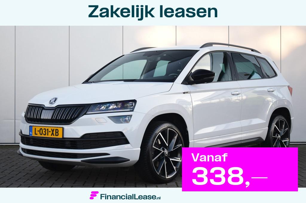 Skoda Karoq 1.5 TSI ACT Sportline Business Led Stoel/Stuurve, Stof, 4 cilinders, Wit, Karoq