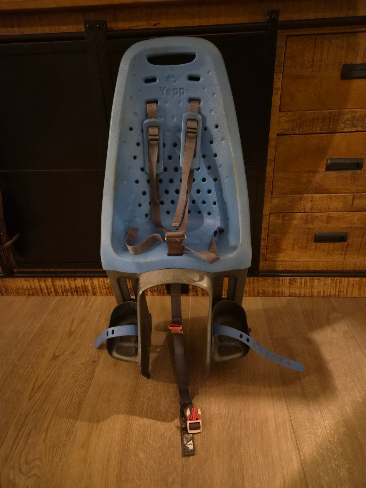 Yepp Fietsstoeltje Achterzitje - Blauw, Ophalen, Achterzitje, Yepp, Gebruikt