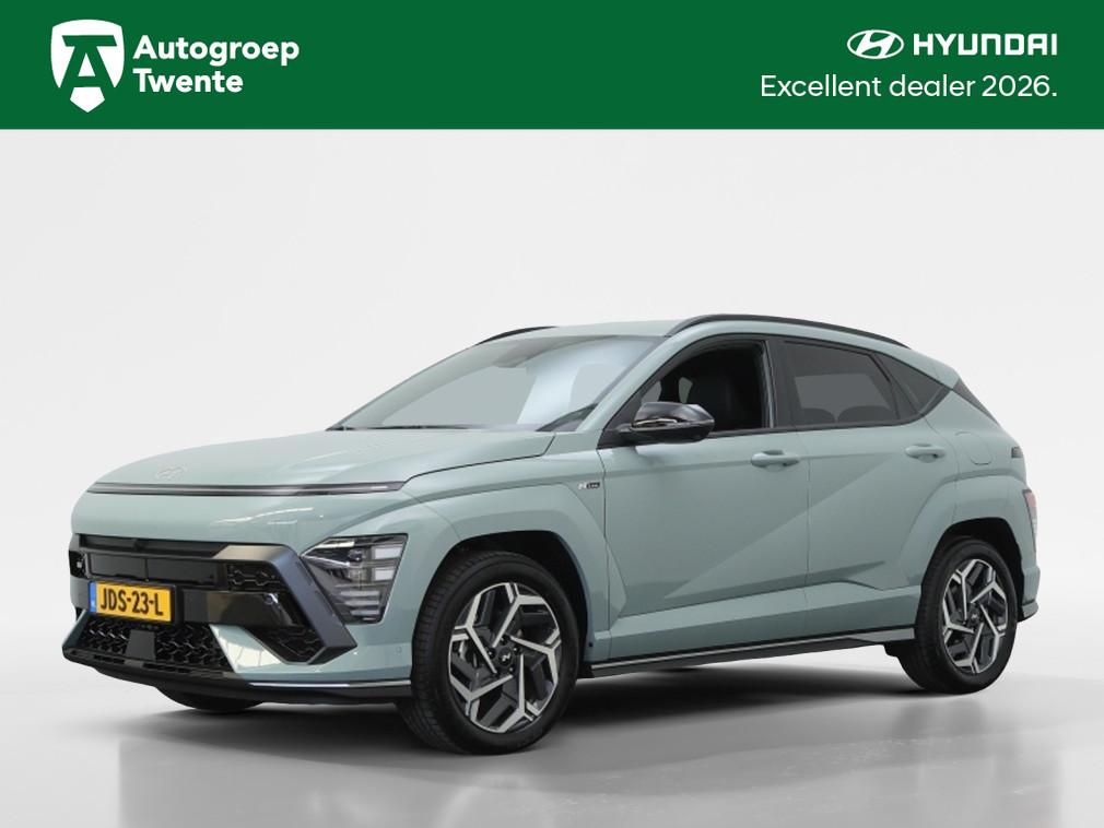 Hyundai KONA 1.6 GDI HEV N Line | 360 Camera | Stoelverkoeli, Auto's, Hyundai, 12 maanden, Stof, Gebruikt, 138 pk