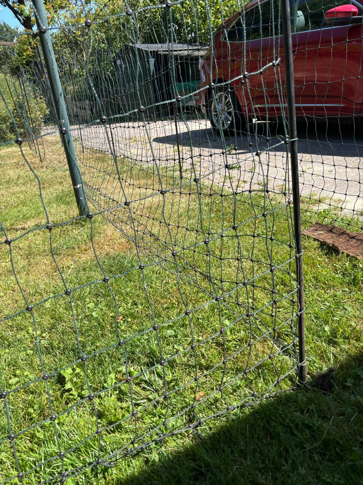 Nylon afrastering voor tuin of erf, Ophalen of Verzenden, Gebruikt, Overige materialen, Gaashekwerk