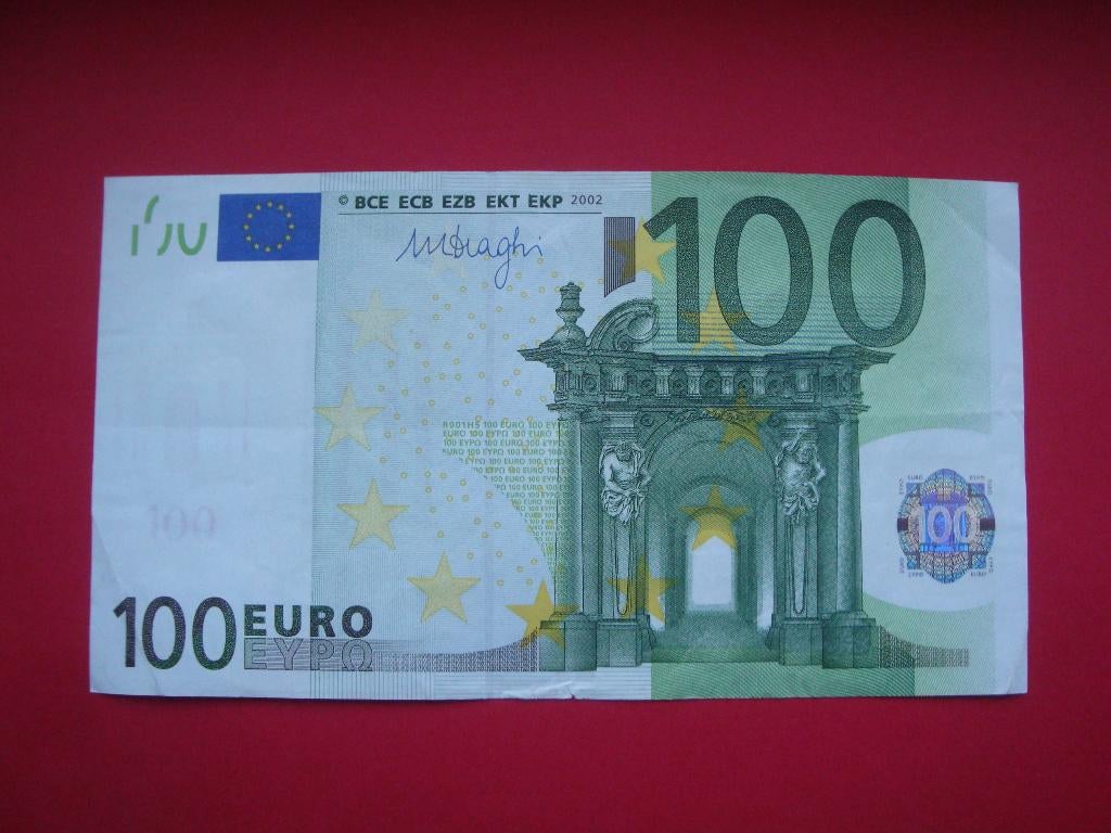 Lot bankbiljet Duitsland 100 Euro Draghi 2002., Postzegels en Munten, Bankbiljetten | Europa | Eurobiljetten, Verzenden, Duitsland