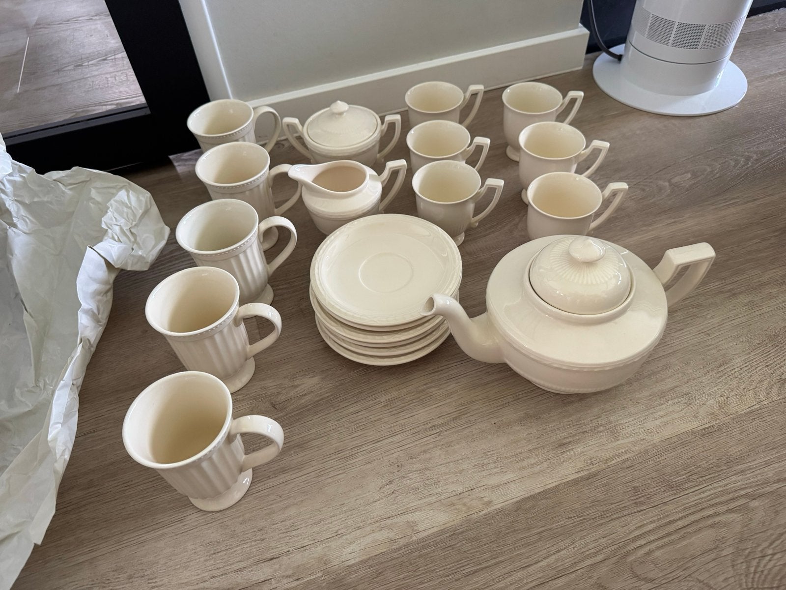 Recamier Theeservies - Royal Creamware, Ophalen, Overige merken, Zo goed als nieuw, Compleet servies