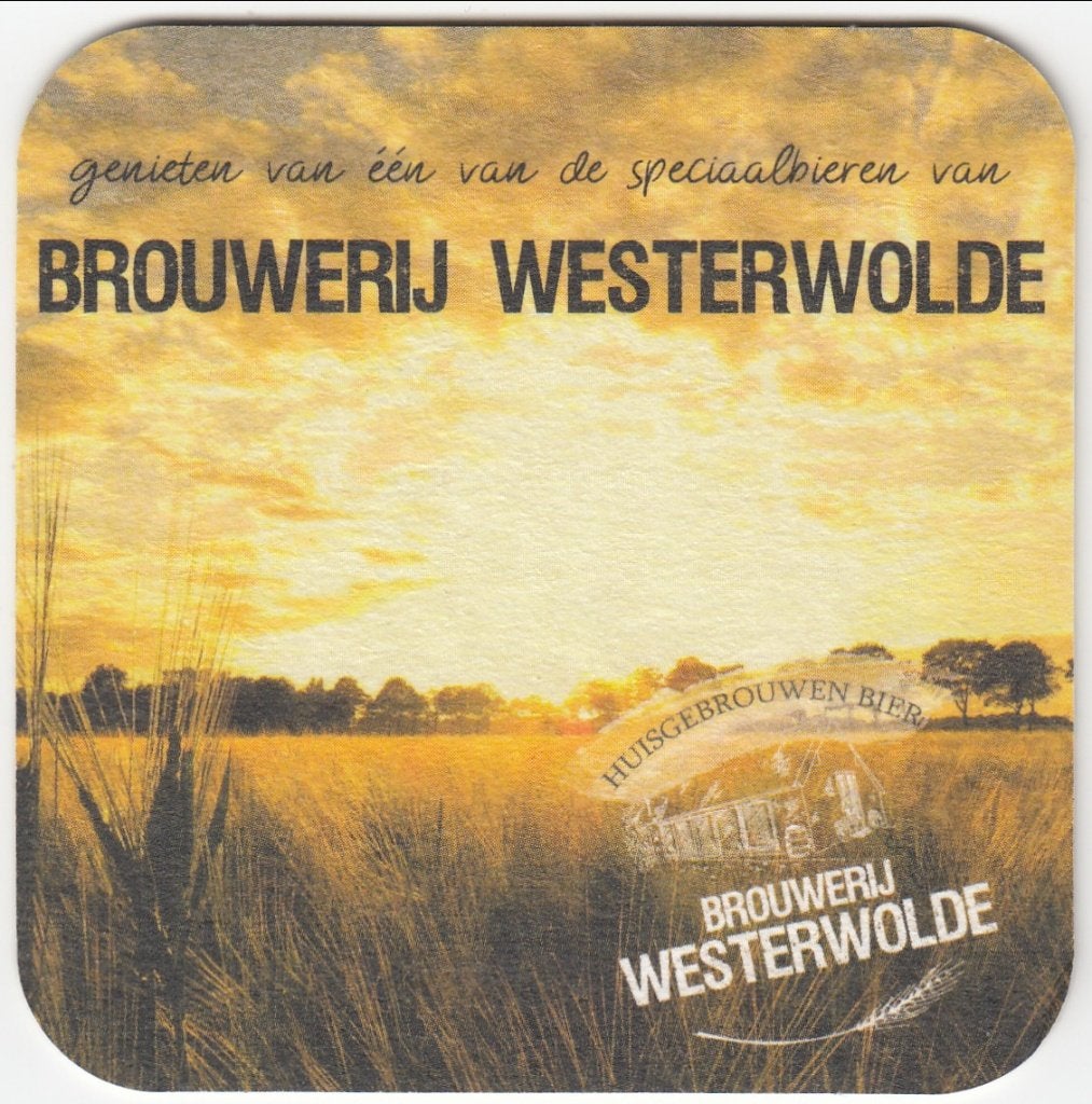 1 BROUWERIJ WESTERWOLDE BIERVILTJE, Ophalen of Verzenden, Gebruikt, Viltje(s), Overige merken