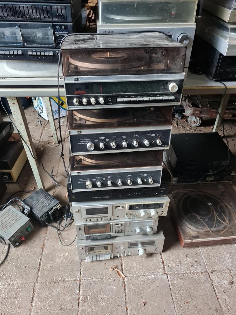 Diverse audioapparatuur: Dual, platenspers Technics, Loewe, Tuner of Radio, Gebruikt, Losse componenten, Ophalen
