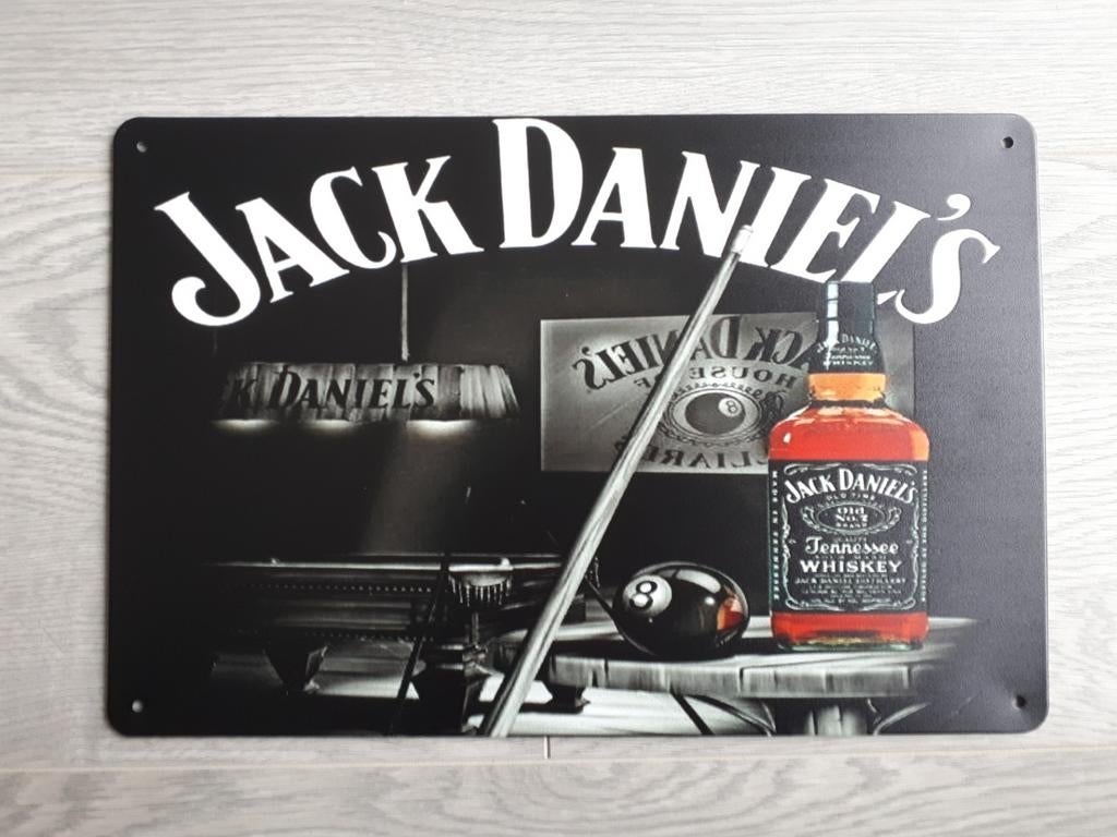 Jack Daniels 20x30 cm Metalen Reclamebord, Ophalen of Verzenden, Nieuw, Reclamebord