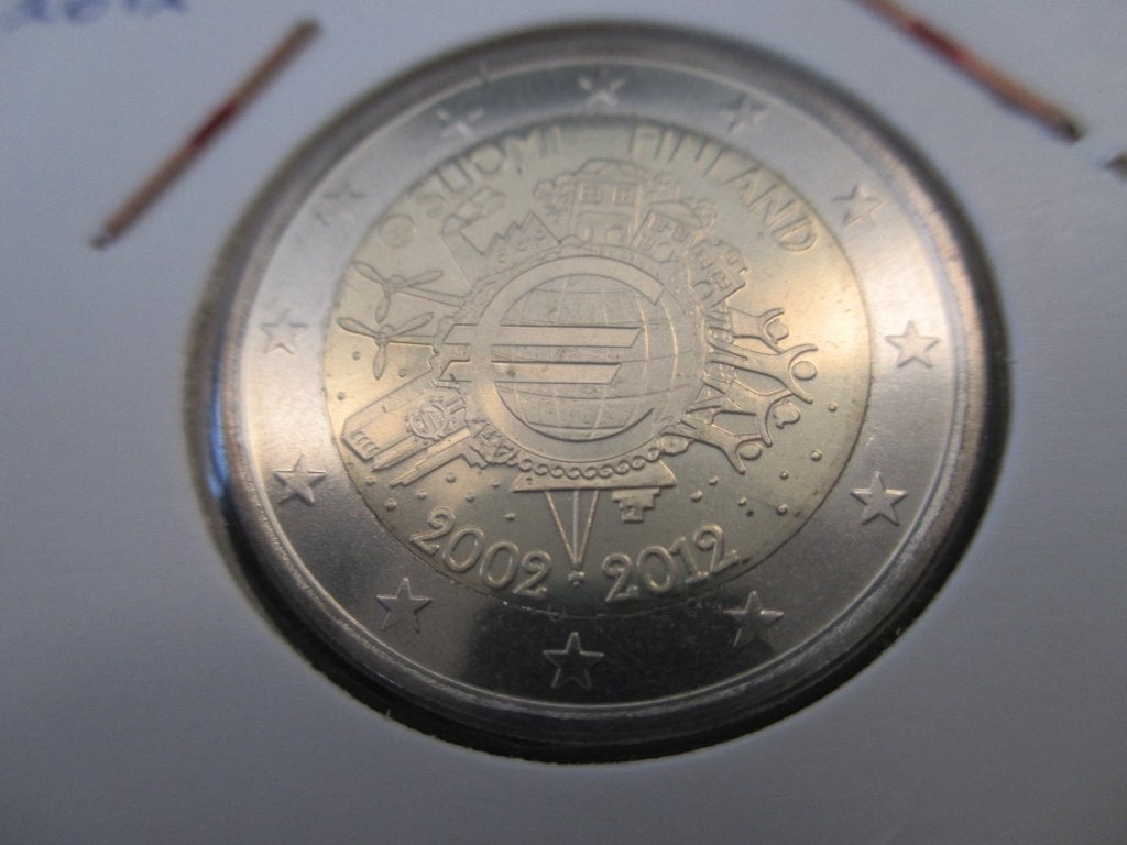 Finland 2 euro 10 jaar Euro 2012 unc, Ophalen of Verzenden, Finland, 2 euro, Losse munt