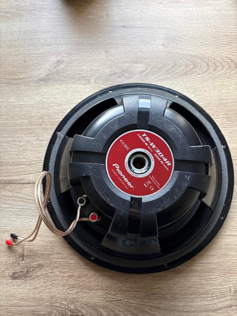 Pioneer TS-W304R Subwoofer 12” 300W RMS 1300W max, Audio, Tv en Foto, Luidsprekers, Ophalen, Gebruikt, Subwoofer, Overige merken