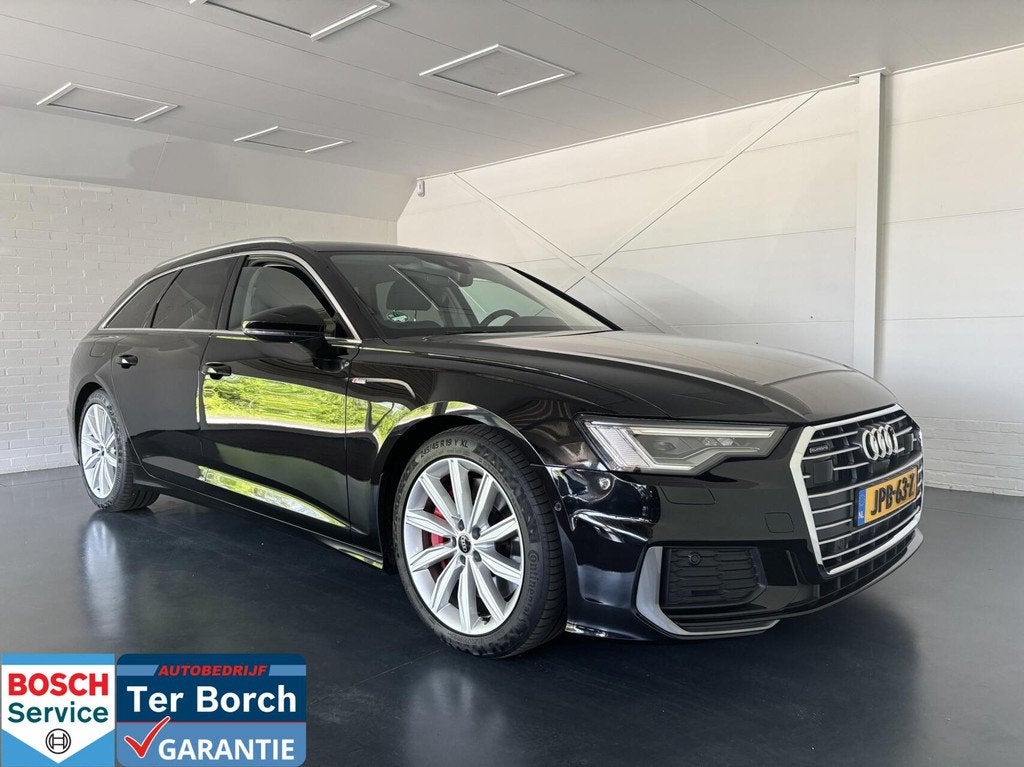 Audi A6 Avant 55 TFSI e quattro Pro Line S Competition, Auto's, Automaat, Gebruikt, 4 cilinders, Zwart