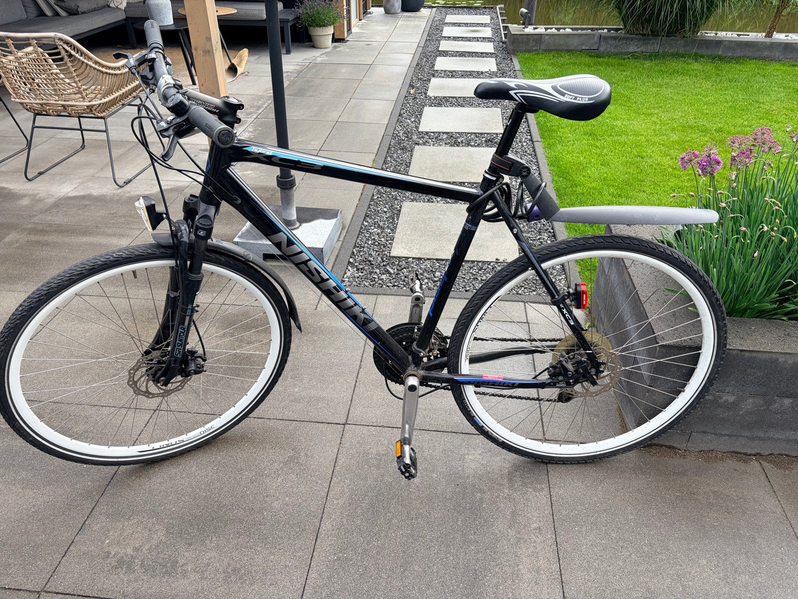 Nishiki XC-3 Herenfiets met schijfremmen, Gebruikt, Versnellingen, 57 tot 61 cm, Schijfrem