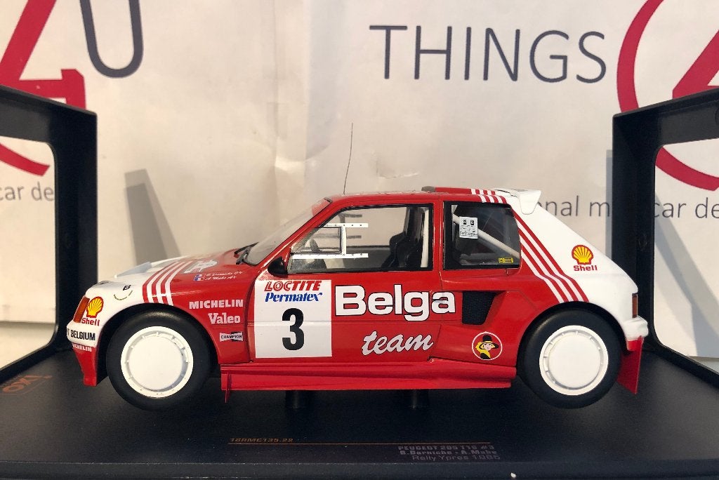 Ixo 1:18 Peugeot 205 T16 No.3, Rally Ypres 1985 Darniche, Ophalen of Verzenden, Nieuw, Auto, Overige merken