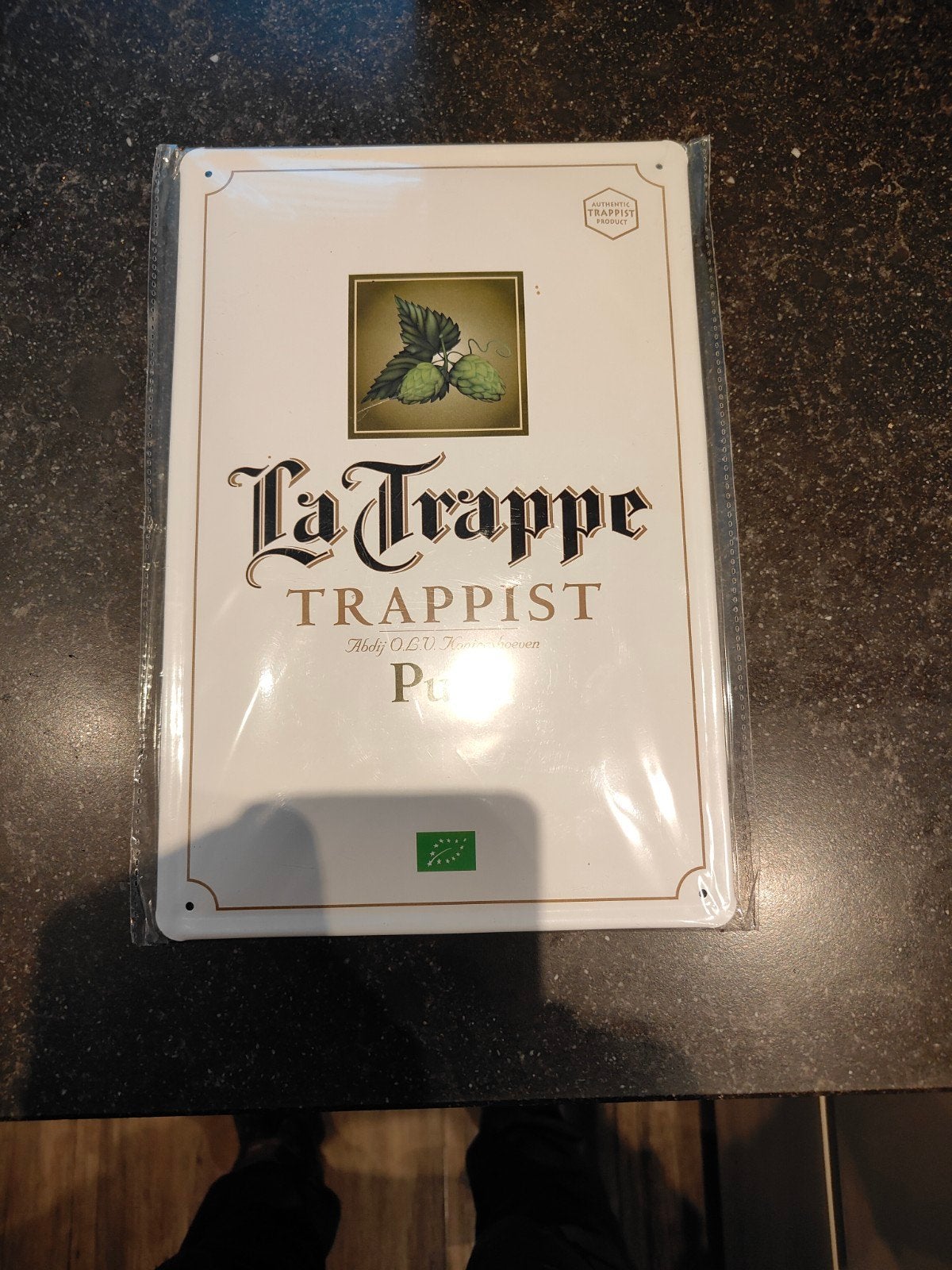 La Trappe Trappist Reclamebord - Nieuw in verpakking, Ophalen of Verzenden, Nieuw, Reclamebord