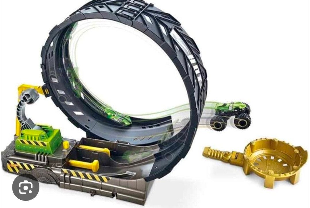 Hot Wheels Monster Truck Racebaan met Looping, Ophalen, Met looping, Racebaan, Gebruikt
