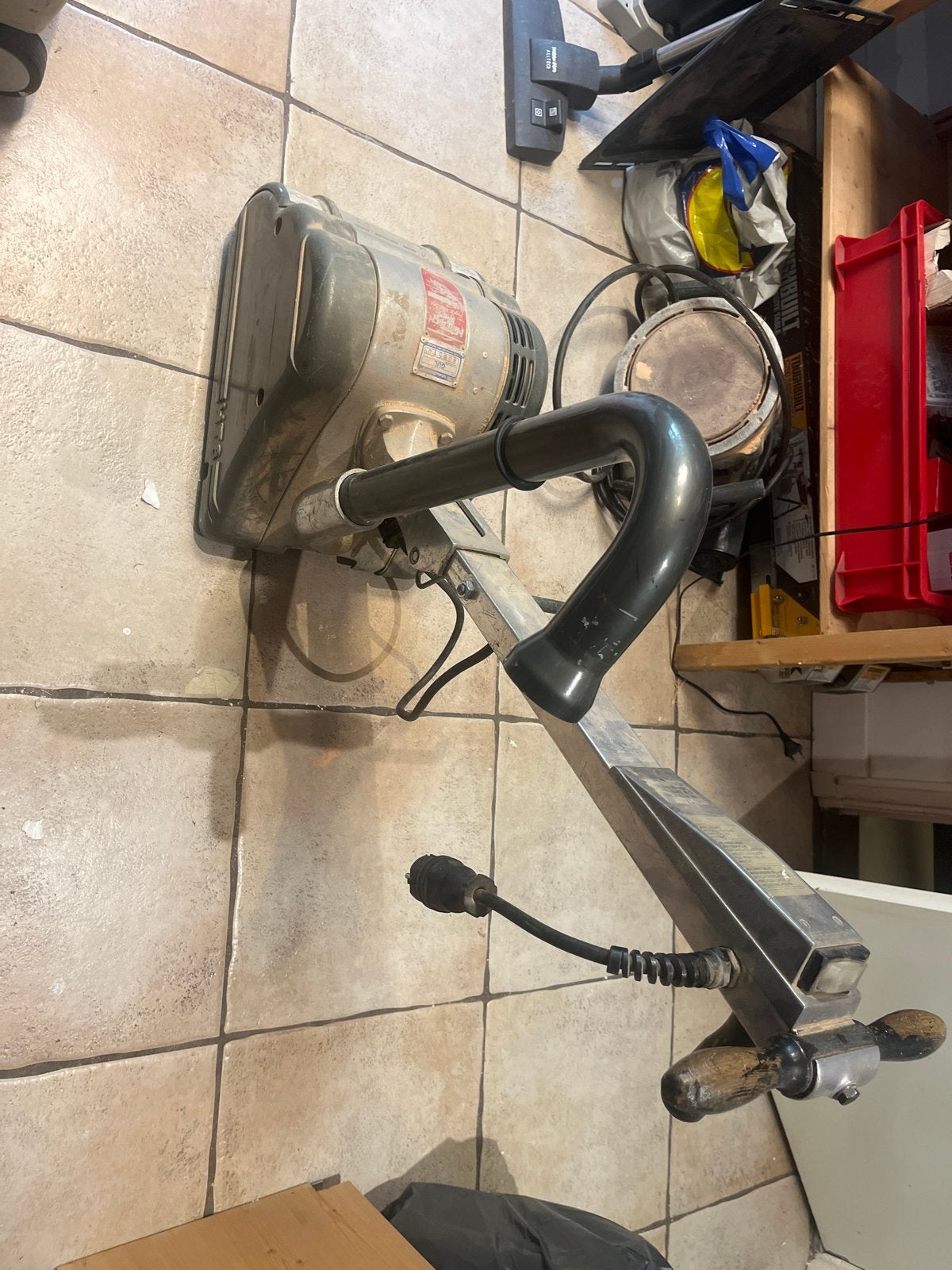 Parket schuurmachine 200mm 240V, Doe-het-zelf en Verbouw, Gereedschap | Schuurmachines, Ophalen, Gebruikt, 1200 watt of meer, Bandschuurmachine