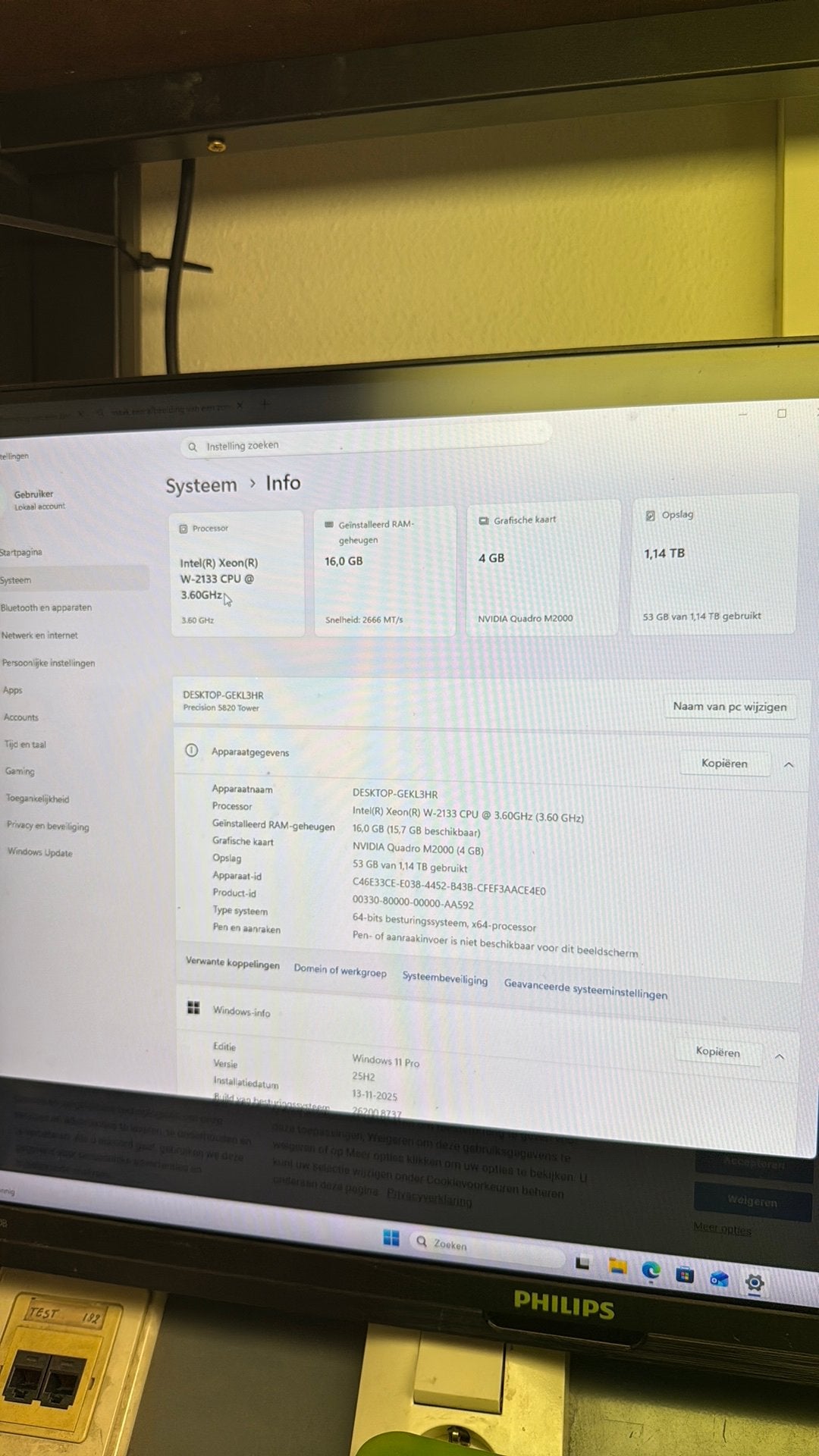 Dell Precision 5820 Workstation Xeon W2133/2135 16G 256GB+1T, Computers en Software, Desktop Pc's, Gebruikt, Intel Xeon, Ophalen of Verzenden