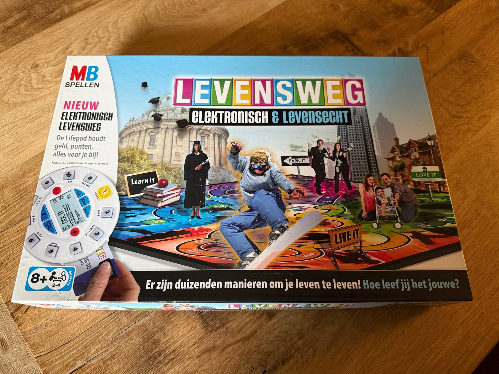 Levensweg Elektronisch & Levensecht Bordspel, Drie of vier spelers, Ophalen of Verzenden, Zo goed als nieuw
