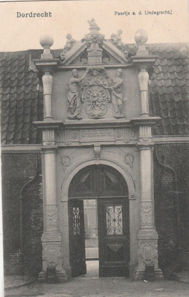 dordrecht- poortje a/d lindengracht, Ophalen of Verzenden, Voor 1920, Zuid-Holland