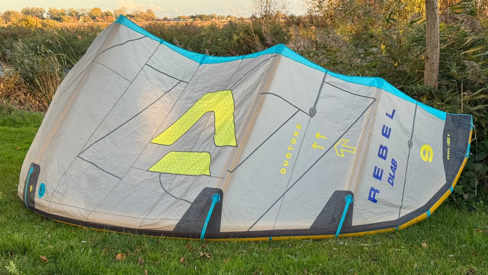 Duotone Rebel Dlab 9m NIEUW!, Watersport en Boten, 9 m², Geen board, Ophalen of Verzenden, Zo goed als nieuw