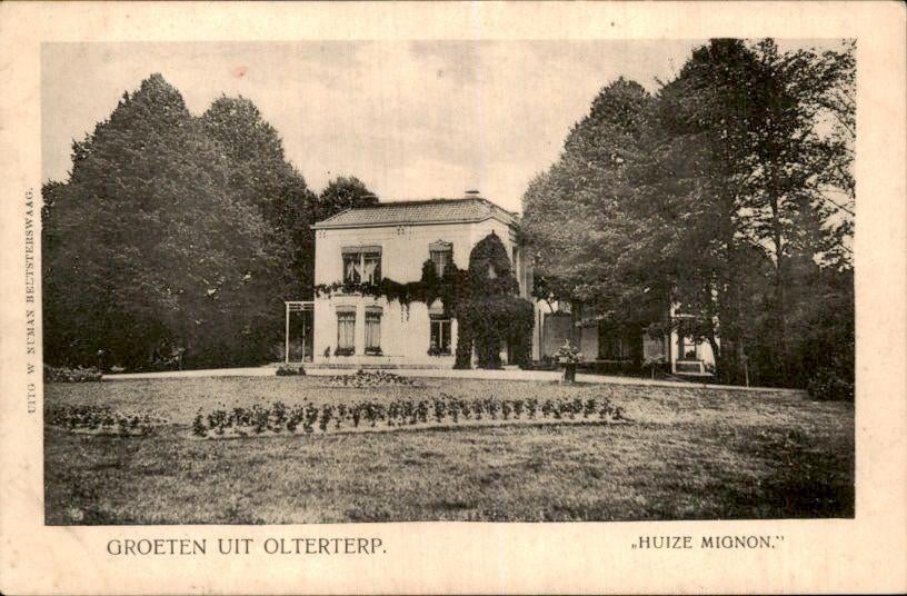 Olterterp - Groeten uit - Huize Mignon, Ophalen of Verzenden, Voor 1920, Ongelopen, Friesland