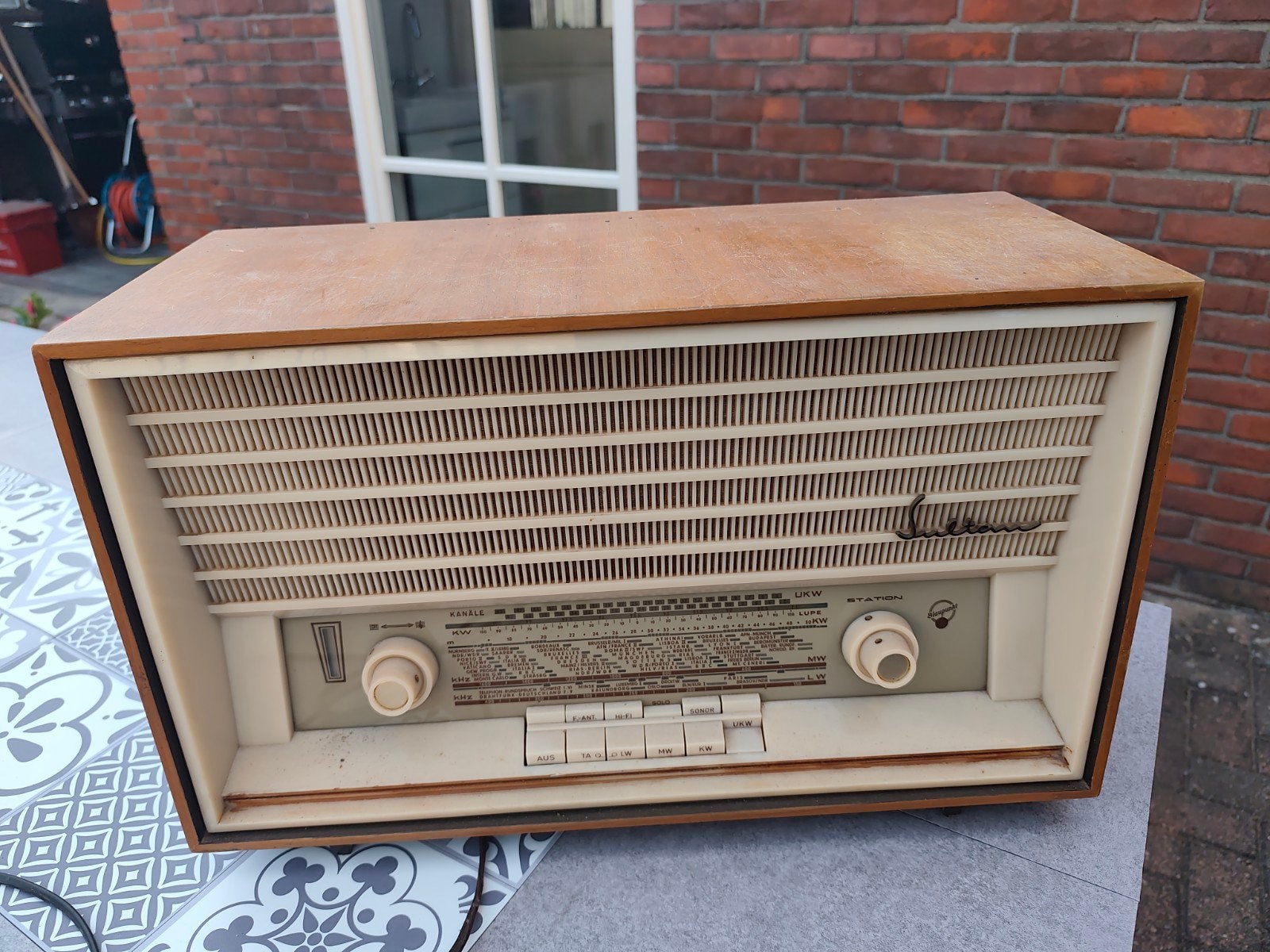 Vintage Blaupunkt Sultan 2100 buizenradio, Ophalen, Gebruikt, Radio