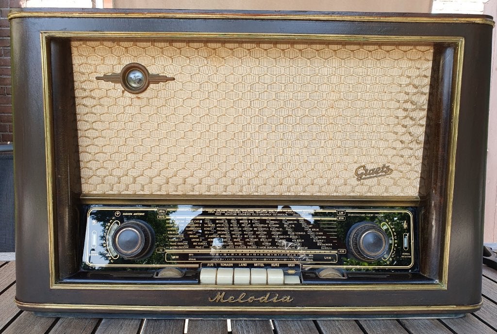 Graetz Melodia R UKW-Gross-Super vintage radio 1954 - uniek, Ophalen, Gebruikt, Radio