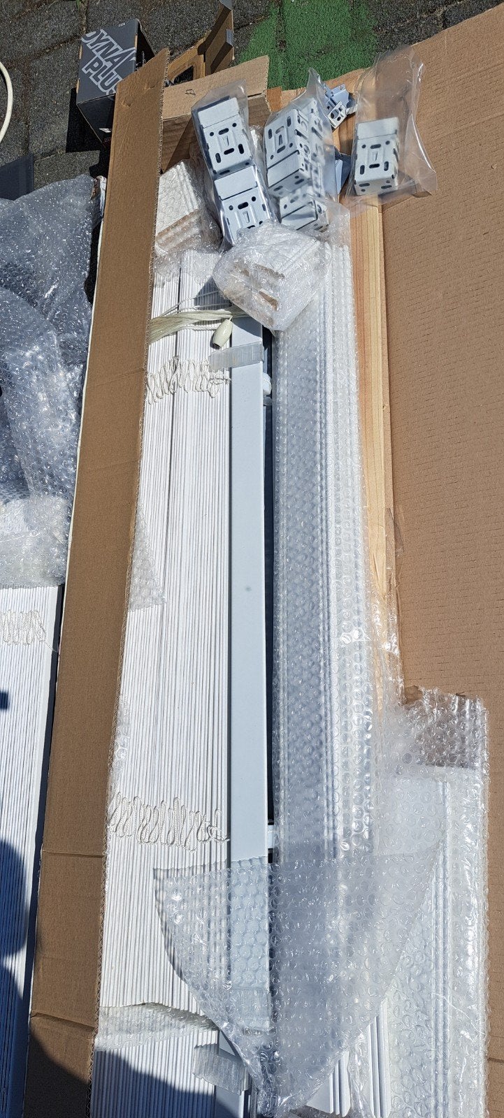 6 x  luxaflex wit hout, Luxaflex, Ophalen, Wit, Hout