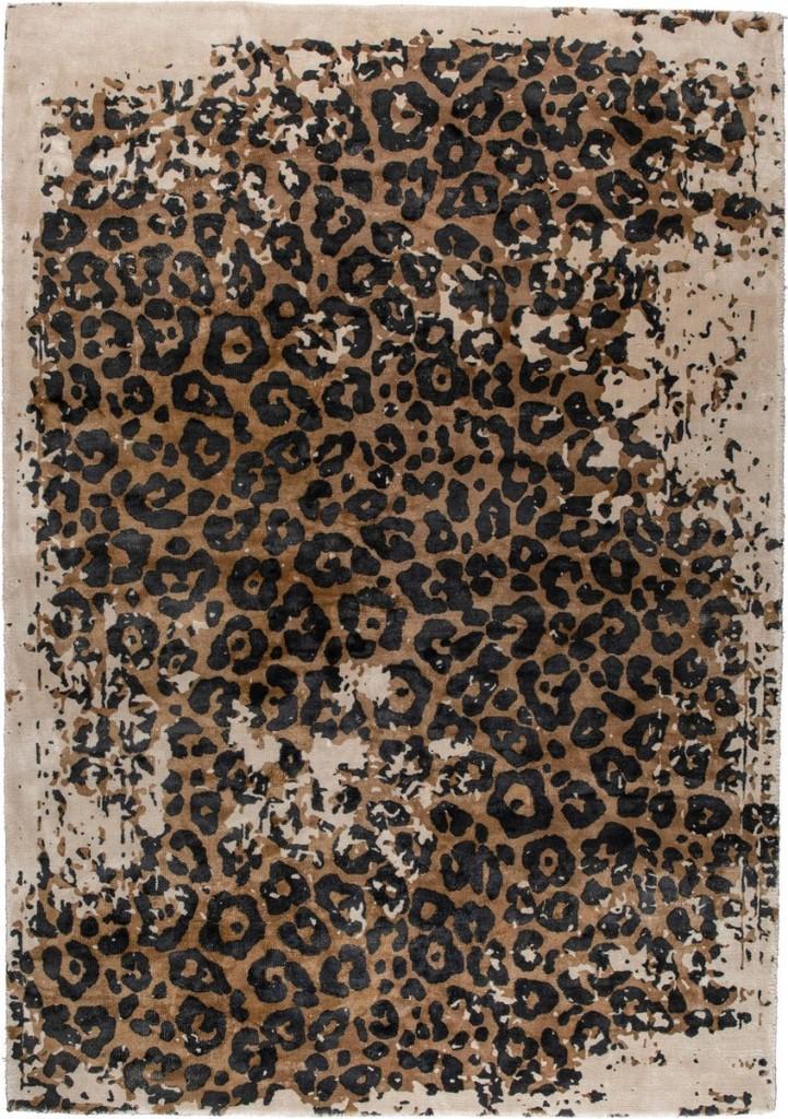 Bijna nieuw! Dutchbone Vloerkleed Satwa - Luipaard 170x240, Ophalen, Crème, 150 tot 200 cm, 200 cm of meer