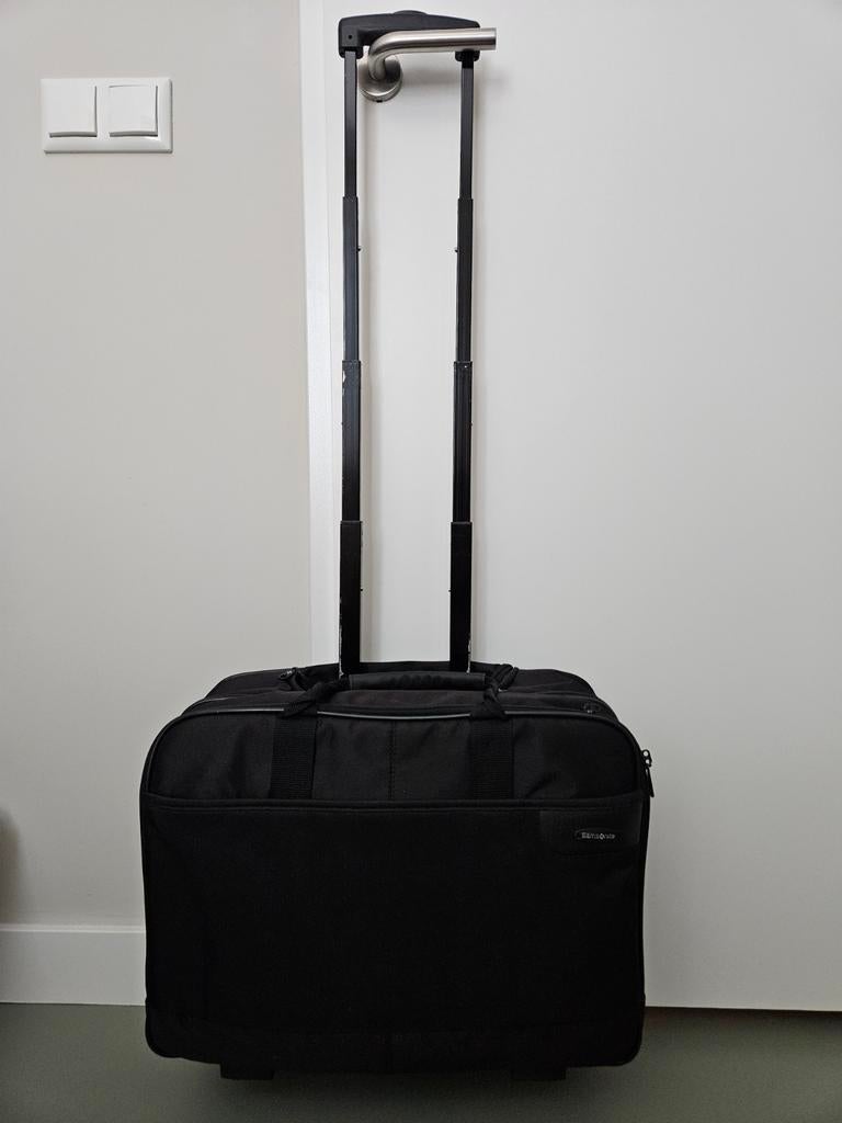 Samsonite Laptop Trolley Tas 17 inch - Zwart, 40 tot 60 cm, Wieltjes, Gebruikt, 20 tot 30 cm