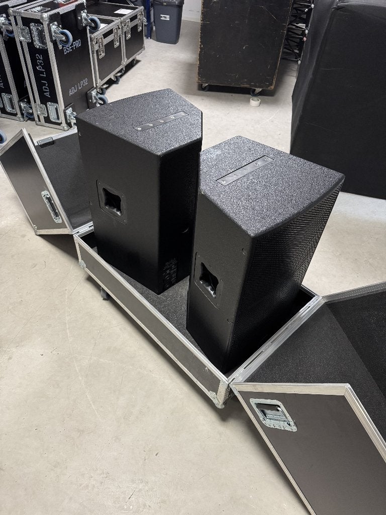 2 x EV Rx 115/75 incl Flightcase, Speakerset, Zo goed als nieuw, Ophalen, 150 watt of meer