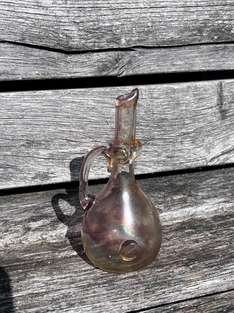 Mondgeblazen flesje parfumfles, om 1900, geen bodemvondst  , Antiek en Kunst, Ophalen of Verzenden