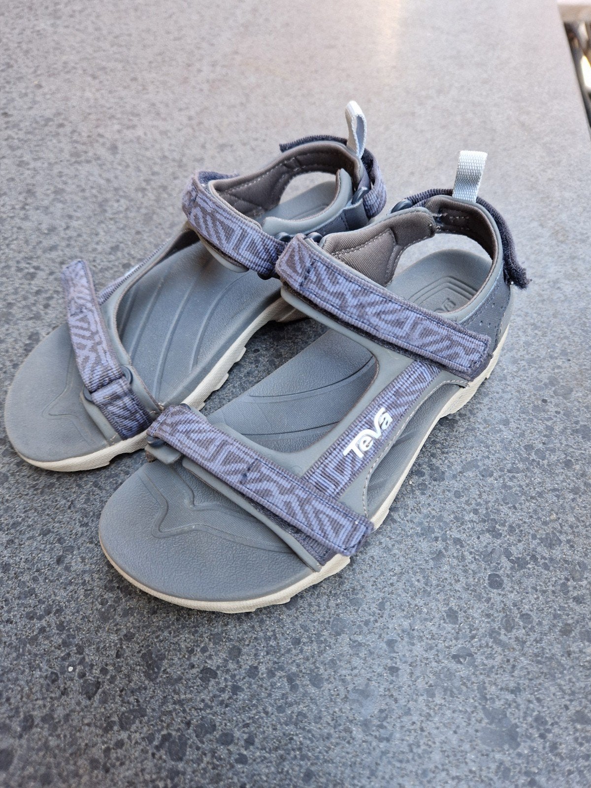 Teva Sandalen Maat 35 Blauw Zwart/Grijs. Goede staat., Ophalen, Gebruikt, Jongen of Meisje, Overige typen