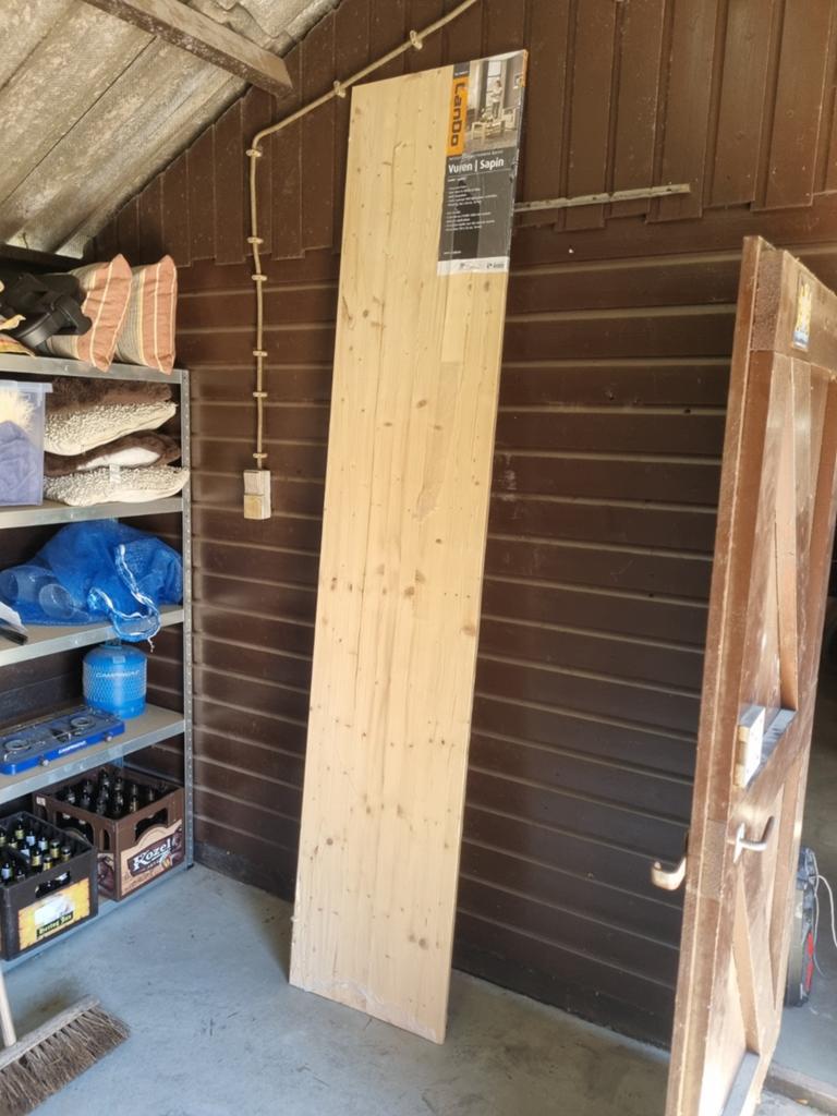 Nieuw Cando Vuren Paneel 250x50x1.8 cm, Ophalen, Minder dan 25 mm, Nieuw, 200 tot 250 cm