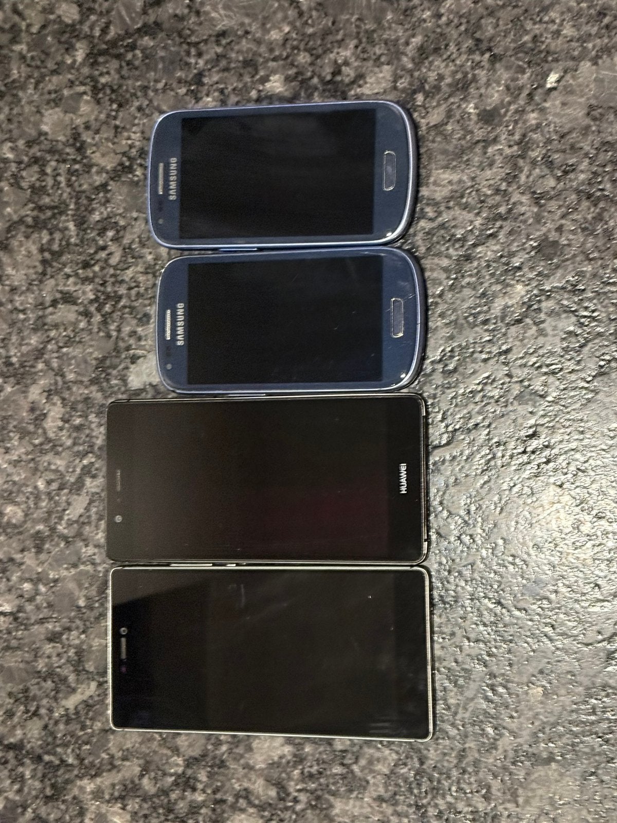 4 oude smartphones – Huawei & Samsung – bieden, Ophalen of Verzenden, Gebruikt, Overige typen