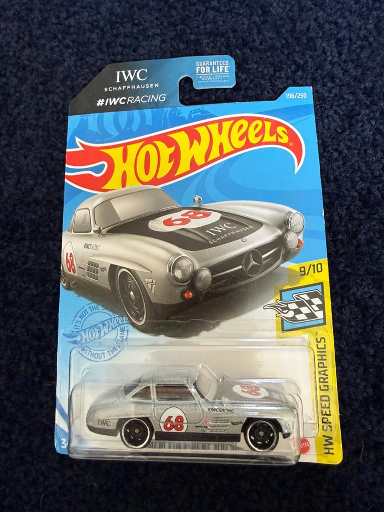 hotwheels mercedes-benz 300 sl iwc racing, Ophalen, Zo goed als nieuw, Auto