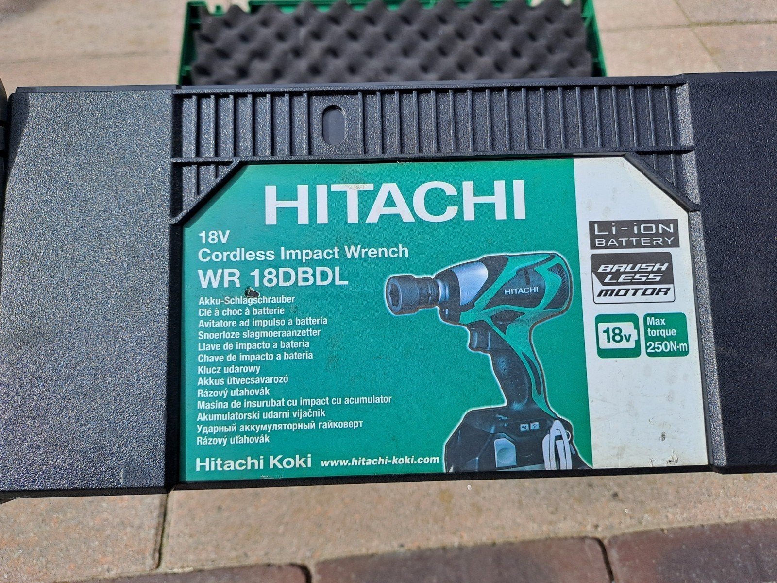 Hitachi slagmoer aanzetter, Ophalen, Gebruikt
