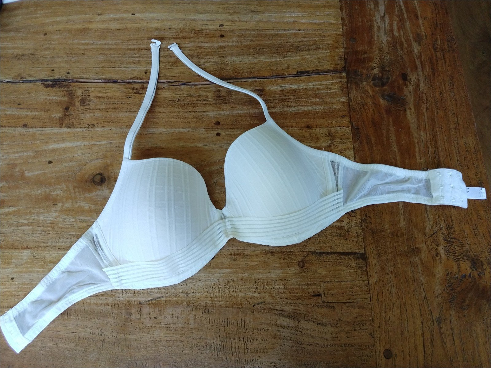Crèmekleurige bh met fijne haltersluiting, Marie Jo 80E., Marie Jo, Ophalen of Verzenden, Wit, BH