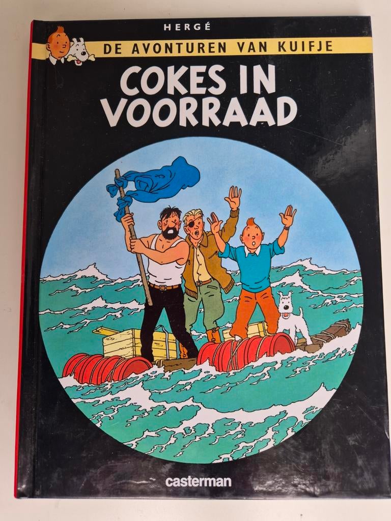Kuifje: Cokes in Voorraad - Hergé hardcover, Eén stripboek, Ophalen of Verzenden, Gelezen, Hergé