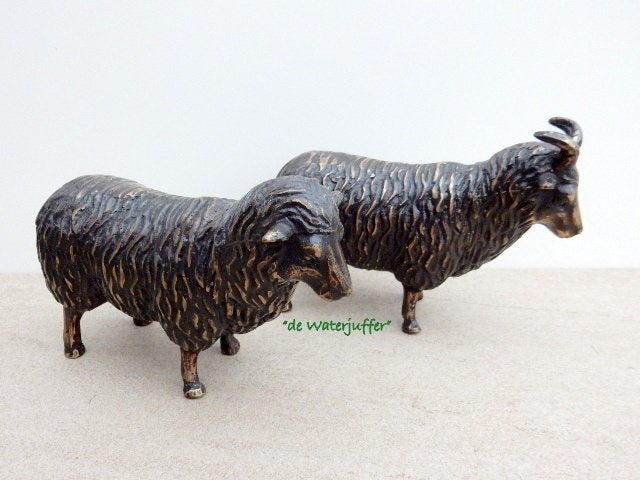 155*Bronzen schapen (Boven €75 geen verzendkosten), Tuin en Terras, Tuinbeelden, Ophalen of Verzenden, Nieuw, Overige materialen
