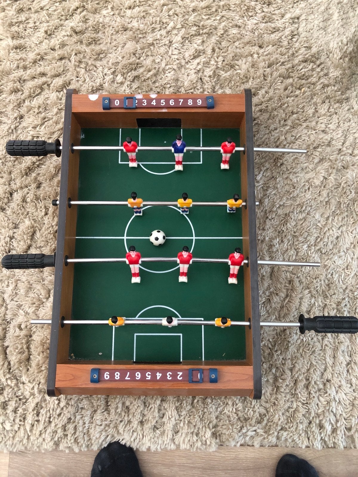 Tafelvoetbalspel - Compact en Draagbaar, Kinderen en Baby's, Speelgoed | Voetbaltafels, Ophalen of Verzenden, Gebruikt