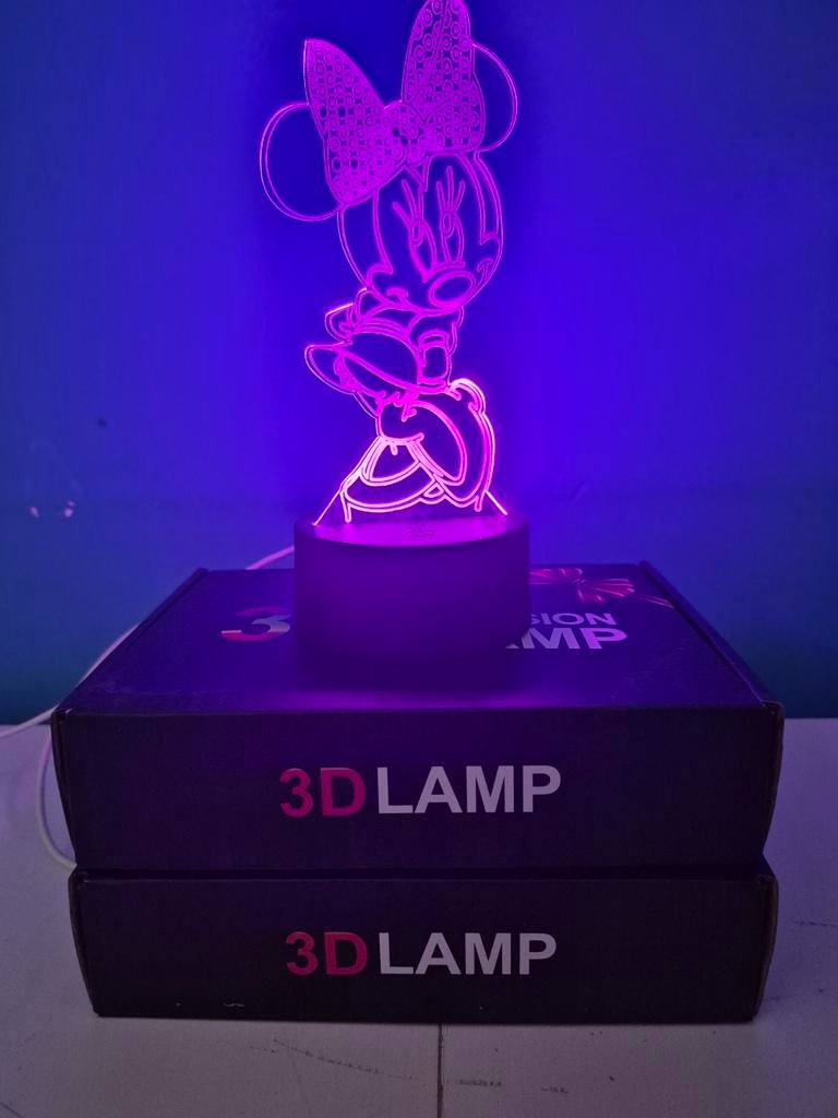Minnie mouse 3d lamp, Ophalen of Verzenden