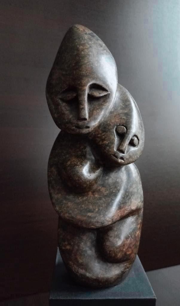 NEUERRAUM Handmade Shona Art Natural Stone Sculpture, Antiek en Kunst, Kunst | Beelden en Houtsnijwerken, Ophalen of Verzenden