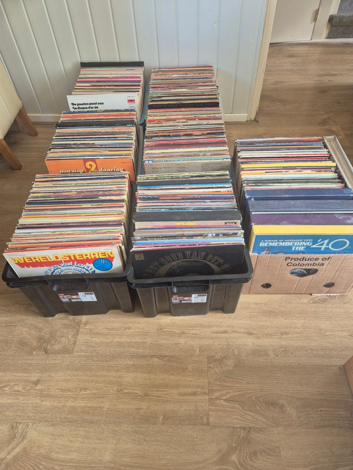LP collectie ong. 700 stuks, Cd's en Dvd's, Ophalen, Gebruikt, Overige formaten