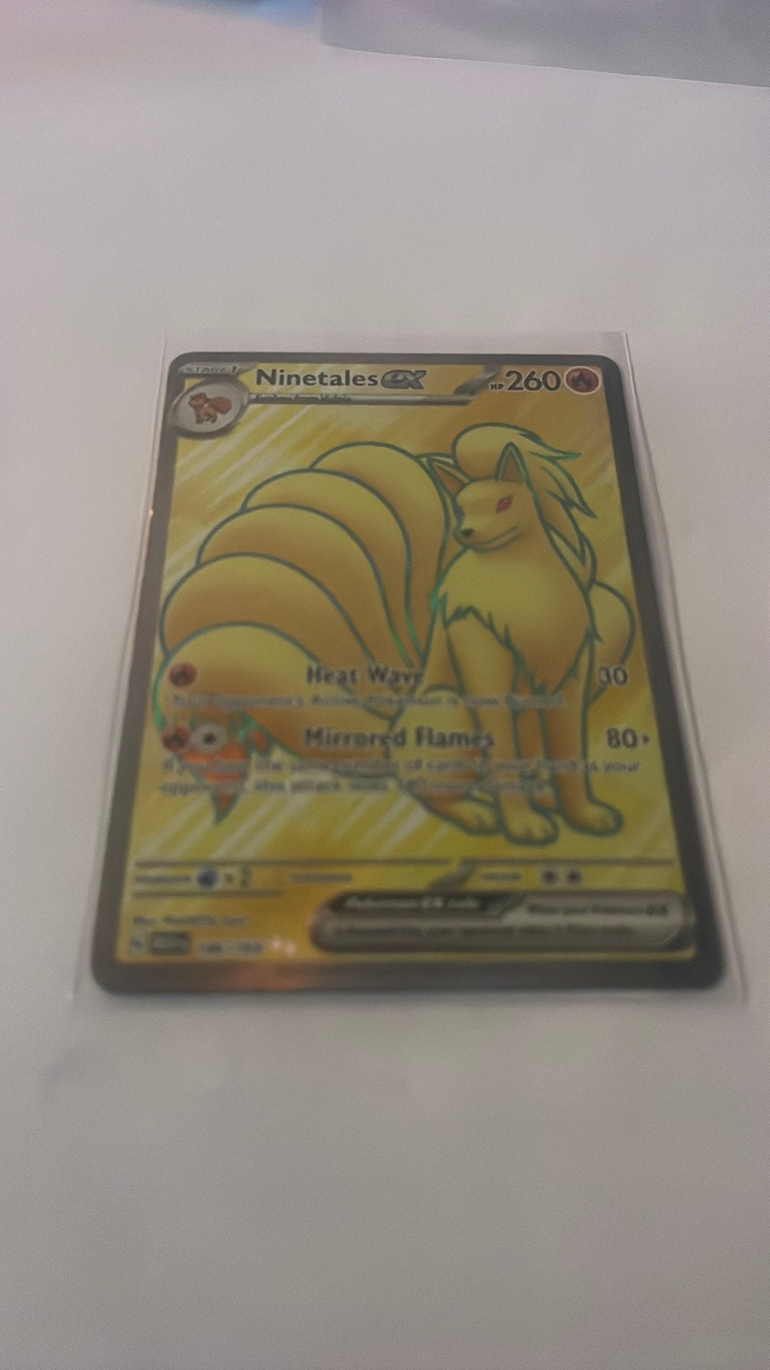 Ninetales ex mew 186, Ophalen of Verzenden, Zo goed als nieuw
