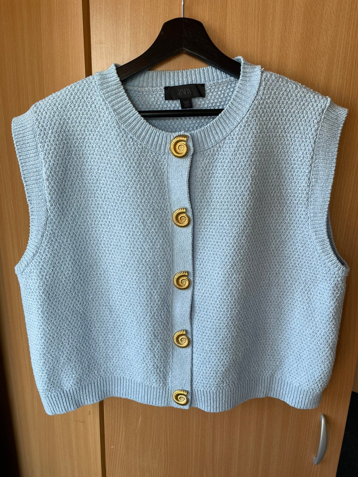 Gilet Zara, Kleding | Dames, Bodywarmers, Ophalen of Verzenden, Nieuw, Maat 42/44 (L), Blauw