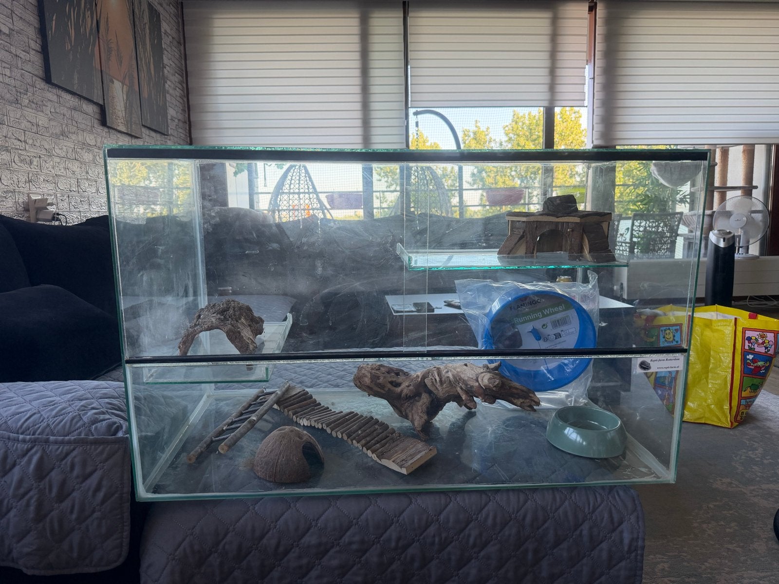 Terrarium, Dieren en Toebehoren, Reptielen en Amfibieën | Toebehoren, Ophalen, Zo goed als nieuw