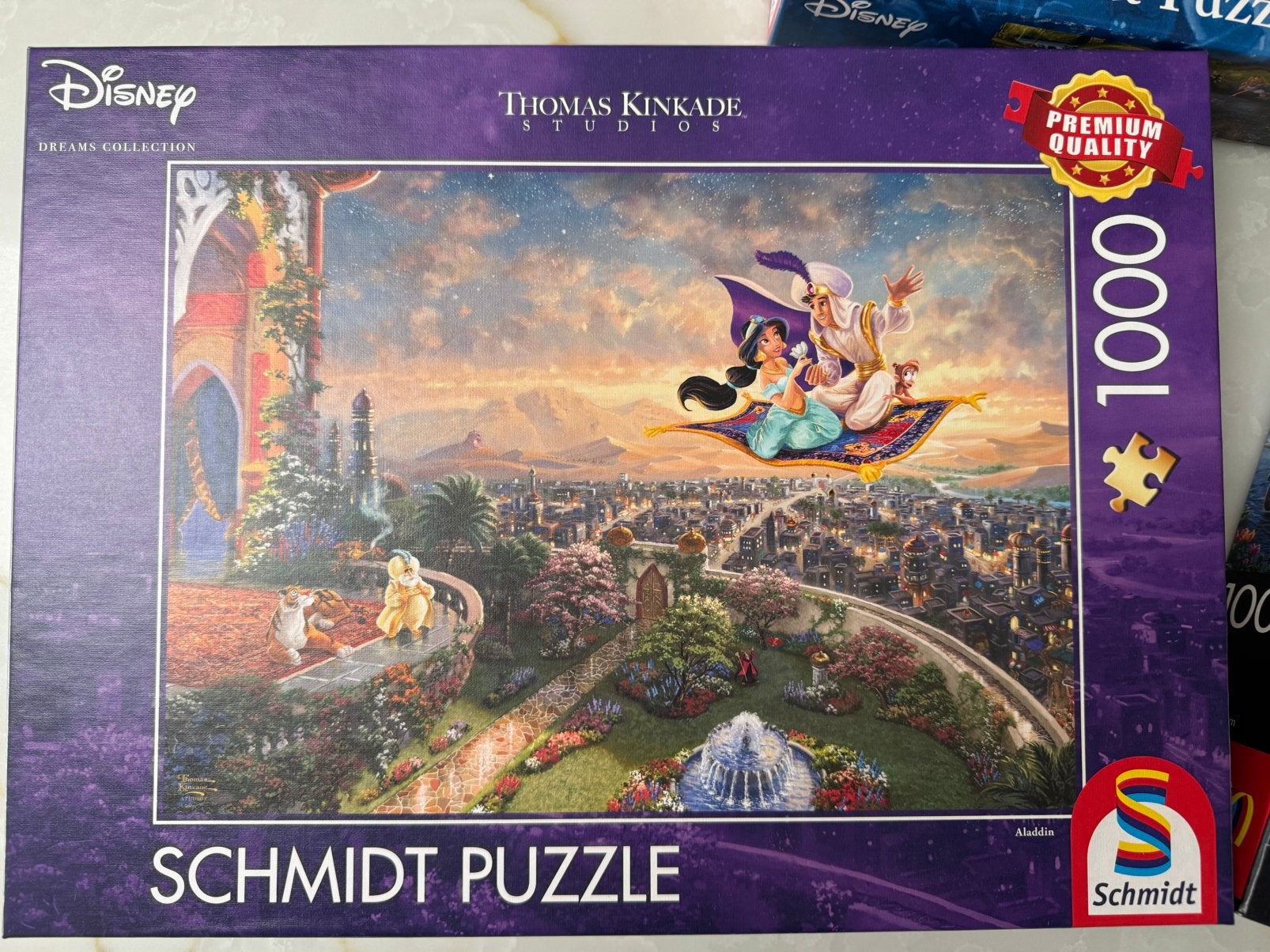 4 Disney puzzels 1000 stukjes, Ophalen of Verzenden, 500 t/m 1500 stukjes, Zo goed als nieuw, Legpuzzel
