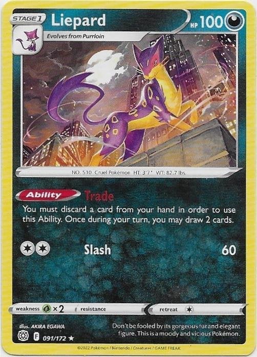 Brilliant Stars,  Liepard [rare] 91/172, Verzenden, Nieuw, Losse kaart