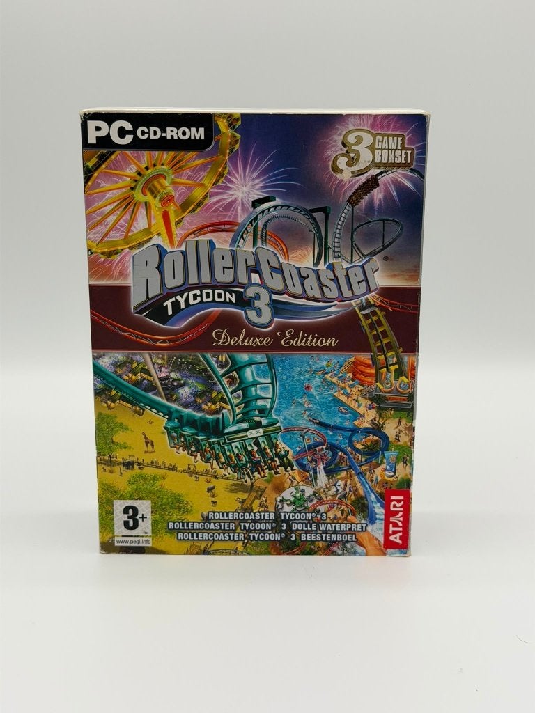 Rollercoaster Tycoon 3 Deluxe Edition PC, Gebruikt, 1 speler, Ophalen of Verzenden, Vanaf 3 jaar
