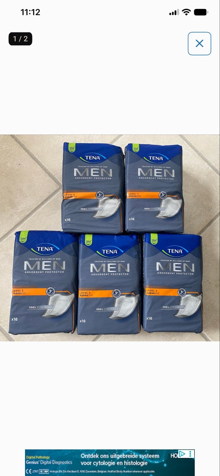 Tena men 5 pakken, Ophalen of Verzenden
